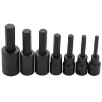 PROTO 7PC 1/2&quot; DRIVE HEX BIT IMPACT SOCKET SET