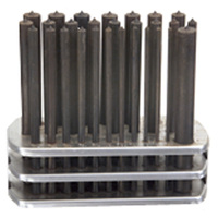 28PC TRANSFER PUNCH SET 3/32 - 1/2 BY 64THS &amp; 17/32