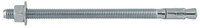 1/2-13 X 8 1/2&quot; WEDGE ANCHOR ZINC PLATED CARBON STEEL