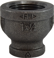 1/4&quot; X 1/8&quot; MI BLACK REDUCING COUPLING 150#