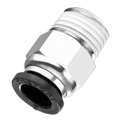 4MM@R 1/8 MALE CONNECTOR - METRIC TUBE TO MALE BSPT - RPD MR