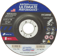 SAIT20064 TYPE 27 4 1/2 X 1/4 X 7/8 HIGH PERFORMANCE GRINDING WHEEL