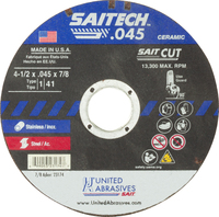 TYPE 1 4 1/2 X .045 X 7/8 HIGH PERFORMANCE CUTTING WHEEL