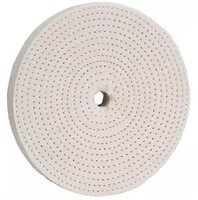 6&quot; X 1/2&quot; ARBOR HOLE SPIRAL SEWN BUFFING WHEEL 60PLY