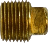 1/8&quot; BRASS SOLID SQUARE HEAD PIPE PLUG