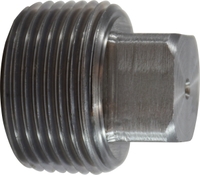 SHPP150 1 1/2" BLACK SOLID SQUARE HEAD PIPE PLUG