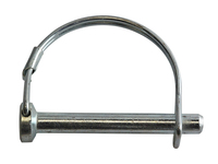 1/4 X 2 1/2 ROUND HANDLE DOUBLE WIRE SNAP PIN STEEL ZINC