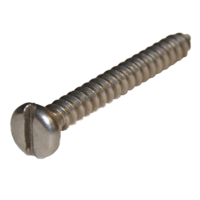 8N100TSPZ #8 X 1 SLOTTED PAN HEAD TAPPING SCREW ZINC PLATED