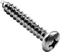 #10 X 1 PHILLIPS DRIVE PAN HEAD TAPPING SCREW ZINC PLATED