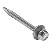 14N150UHSS #14 X 1 1/2 HEX WASHER HEAD SEALING TEK SCREW SS