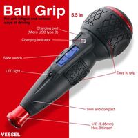 VESSEL E-ASSIST SCREWDRIVER HIGHER TORQUE MODEL WITH 25PC BIT SET