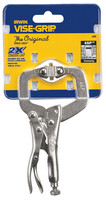 VISE-GRIP LOCKING &quot;C&quot; CLAMP WITH SWIVEL PADS 4&quot;