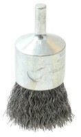 1 CRIMPED WIRE END BRUSH .0104 STEEL FILL