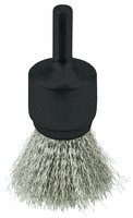 3/4 CRIMPED WIRE END BRUSH .006 STAINLESS STEEL FILL