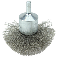 CIRCULAR FLARED CRIMPED WIRE END BRUSHES