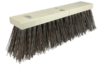 18 BROWN POLYPROPYLENE STREET BROOM WITHOUT HANDLE