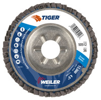 4 1/2&quot; X 7/8&quot; TIGER PREMIUM FLAP DISC T29 36Z