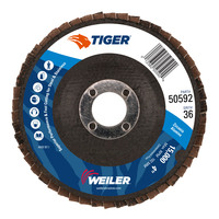 WEI50592 4" X 5/8" TIGER PREMIUM FLAP DISC T29 36Z