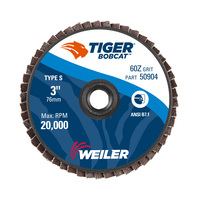 WEI50904 3" S MOUNT BOBCAT MINI ANGLED FLAP DISC T29 60Z