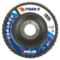 4 1/2&quot; X 7/8&quot; TIGER PREMIUM FLAP DISC T27 60Z