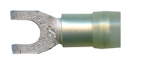 12-10 AWG #10 STUD YELLOW NYLON INSULATED FLANGED SPADE