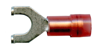 22-18 AWG #10 STUD RED NYLON INSULATED FLANGED SPADE